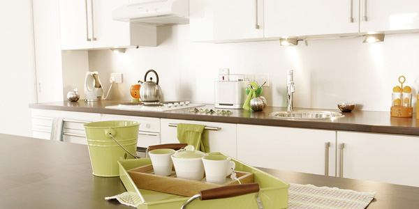 Kitchen in a serviced apartment